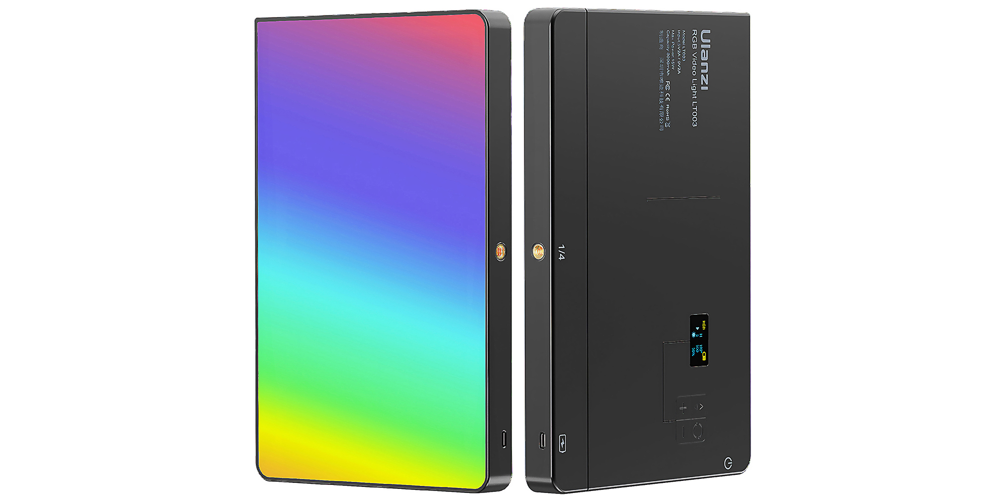 Lampa LED Ulanzi LT003 - RGB, WB (2500 K - 9000 K) - Długi czas działania